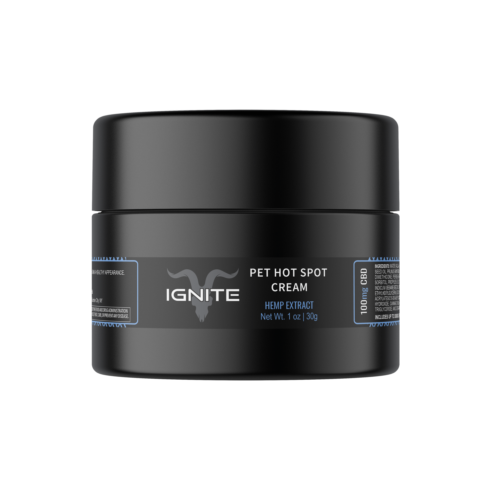 100MG CBD Pet Hot Spot Cream New Ignite CBD
